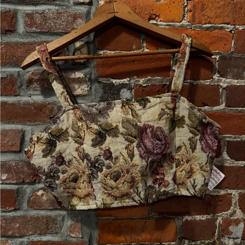 Floral Tapestry Crop Top